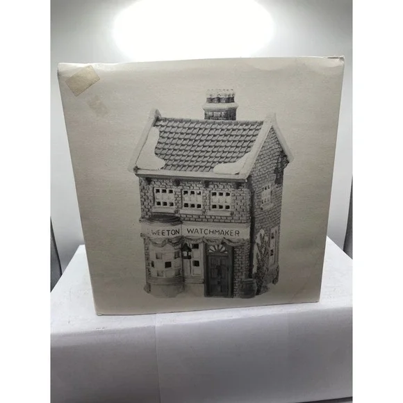 Dept 56 Dickens Village Geo Weeton Watchmaker Heritage Village 5926-9 Porcelain - Picture 3 of 10